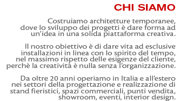 Creativa srl - Progettazione Allestimento Stand - Design